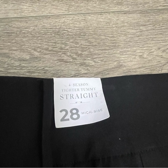 Lane Bryant Tighter Tummy High-Rise Straight 4-Season Pant Black NWT Sz 28 - Picture 7 of 8